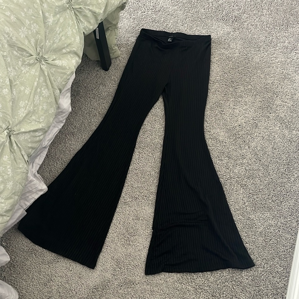 Black Bell Bottom Pants